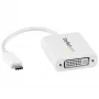 StarTech.com USB-C DVI-adapter - valge, 3.2 Gen 2 (3.1 Gen 2), USB USB-C, DVI väljund, 1920 x 1200 pikslit