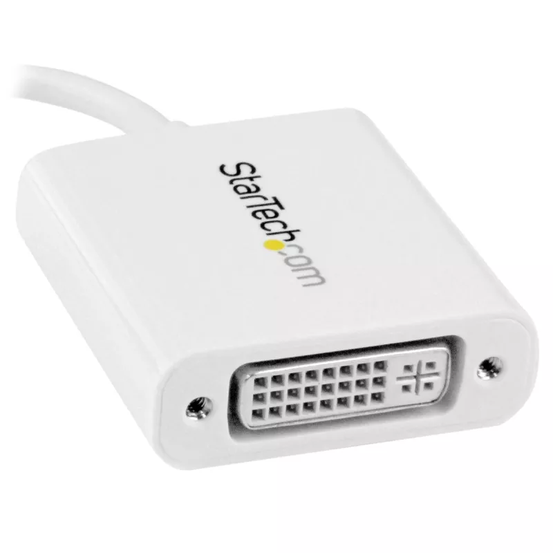 StarTech.com USB-C DVI-adapter - valge, 3.2 Gen 2 (3.1 Gen 2), USB USB-C, DVI väljund, 1920 x 1200 pikslit