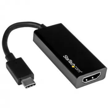 StarTech.com USB-C HDMI-adapter 4K 30Hz - Must, 3.2 Gen 2 (3.1 Gen 2), USB USB-C, HDMI-väljund, 3840 x 2160 pikslit