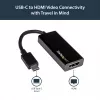 StarTech.com USB-C HDMI-adapter 4K 30Hz - Must, 3.2 Gen 2 (3.1 Gen 2), USB USB-C, HDMI-väljund, 3840 x 2160 pikslit