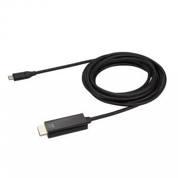 StarTech.com 10 jala (3 m) USB-C – HDMI kaabel – 4K 60 Hz USB USB-C – HDMI 2.0 video adapterkaabel – Thunderbolt 3 ühilduv – sülearvuti HDMI ekraanile/kuvarile – DP 1.2 alternatiivrežiim HBR2 – must