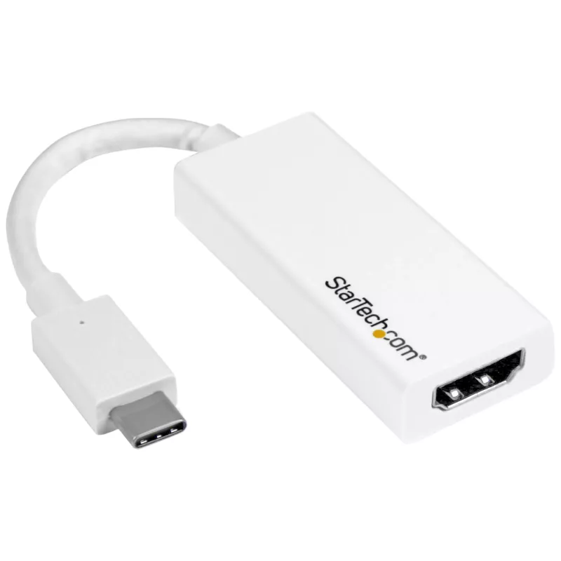 StarTech.com USB-C HDMI-adapter - Valge - 4K 60Hz, USB USB-C, HDMI-väljund, 3840 x 2160 pikslit
