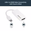StarTech.com USB-C HDMI-adapter - Valge - 4K 60Hz, USB USB-C, HDMI-väljund, 3840 x 2160 pikslit