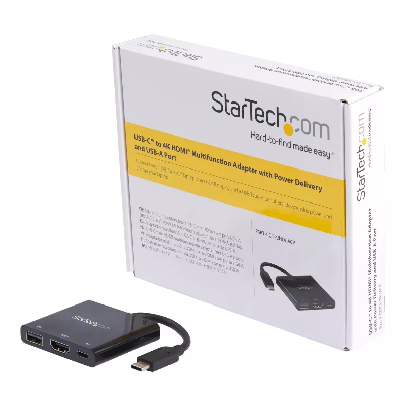 StarTech.com USB-C mitmepordiadapter HDMI-ga - USB 3.0 port - 60W PD - Must