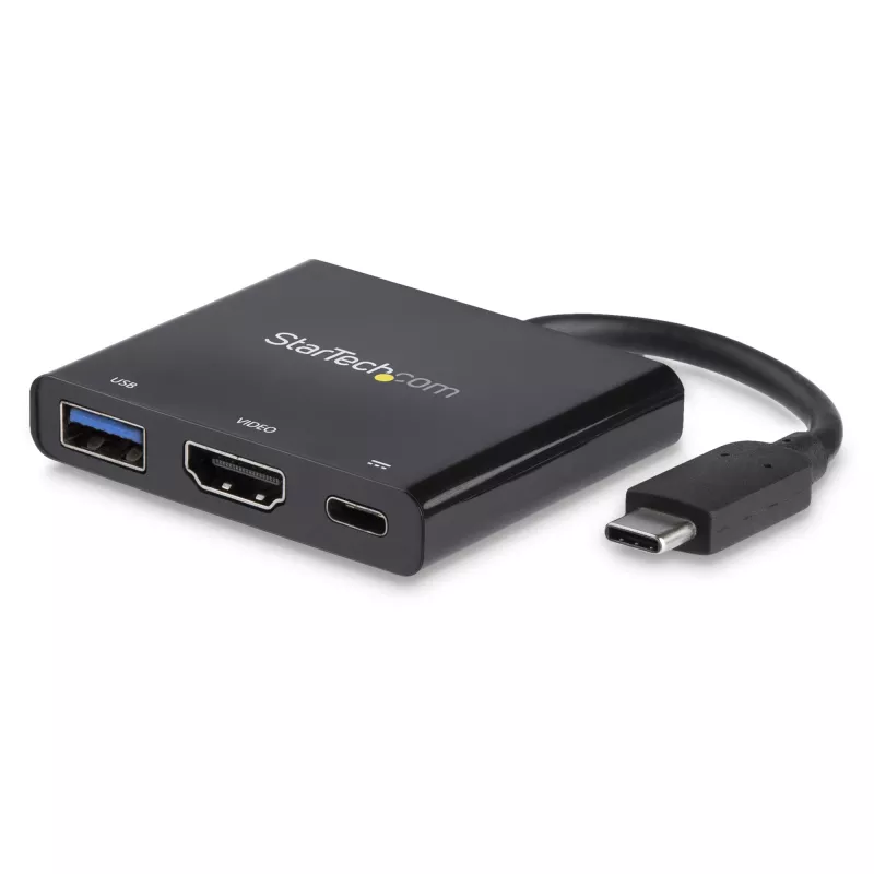 StarTech.com USB-C mitmepordiadapter HDMI-ga - USB 3.0 port - 60W PD - Must