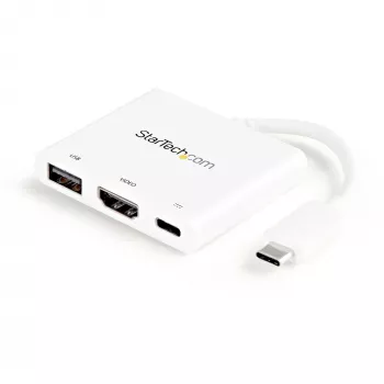 StarTech.com USB-C mitmeportadapter HDMI-ga - USB 3.0 port - 60W PD - Valge