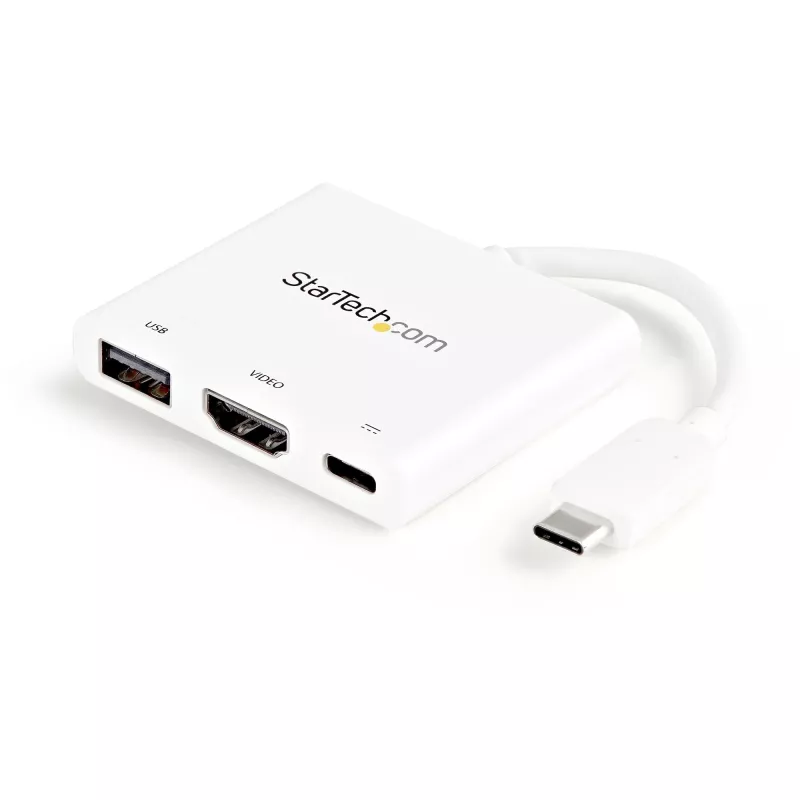 StarTech.com USB-C mitmeportadapter HDMI-ga - USB 3.0 port - 60W PD - Valge