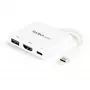 StarTech.com USB-C mitmeportadapter HDMI-ga - USB 3.0 port - 60W PD - Valge