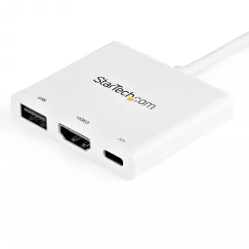 StarTech.com USB-C mitmeportadapter HDMI-ga - USB 3.0 port - 60W PD - Valge