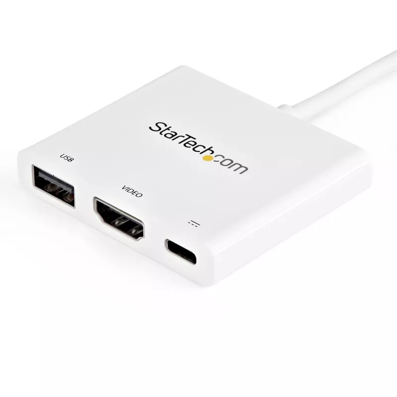 StarTech.com USB-C mitmeportadapter HDMI-ga - USB 3.0 port - 60W PD - Valge