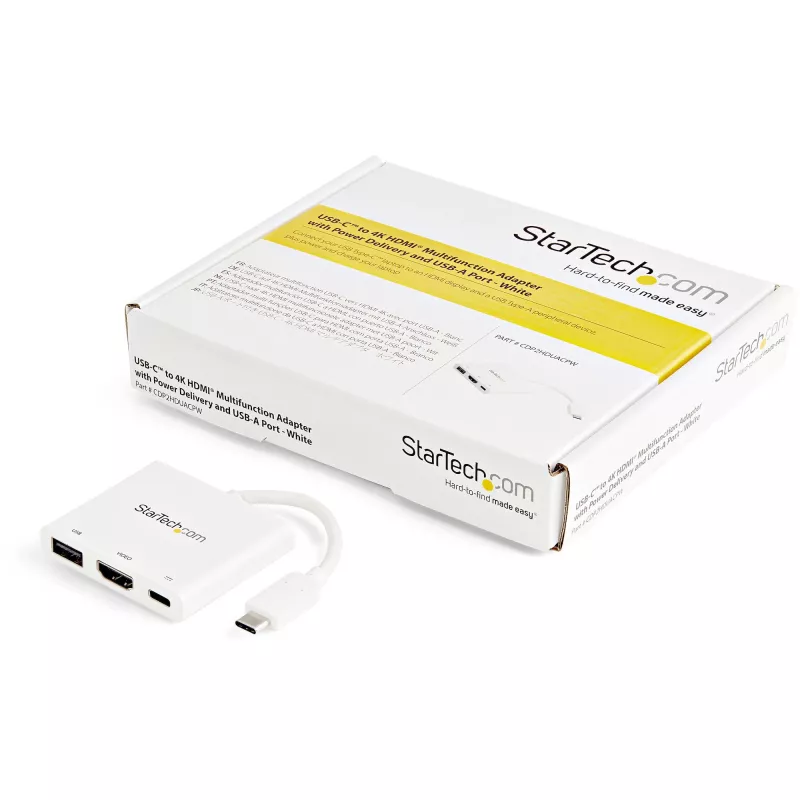 StarTech.com USB-C mitmeportadapter HDMI-ga - USB 3.0 port - 60W PD - Valge