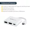 StarTech.com USB-C mitmeportadapter HDMI-ga - USB 3.0 port - 60W PD - Valge
