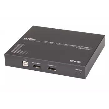 ATEN USB DisplayPort Dual View HDBaseT™ 2.0 KVM Extender (4K@100m ühe vaate korral)