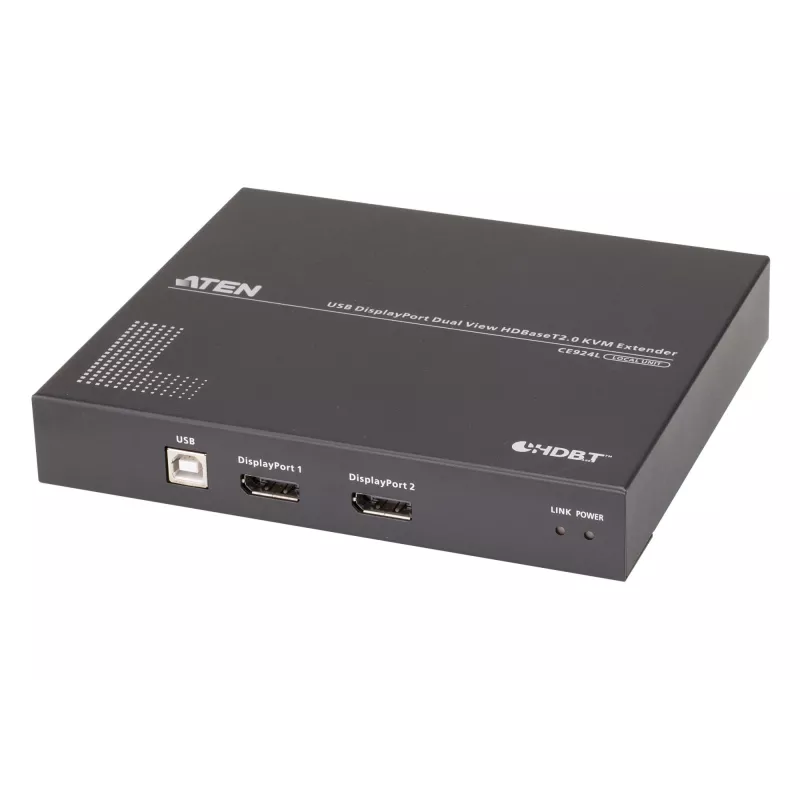 ATEN USB DisplayPort Dual View HDBaseT™ 2.0 KVM Extender (4K@100m ühe vaate korral)