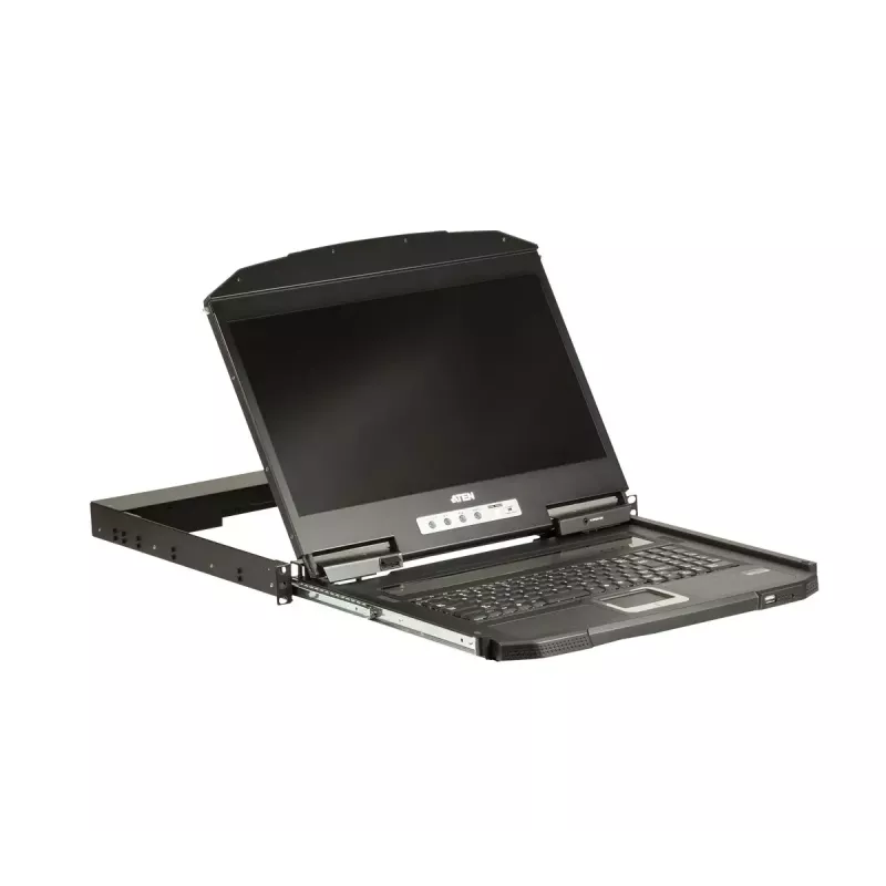 ATEN 1U lühikese sügavusega USB VGA ühe siiniga LCD-konsool
