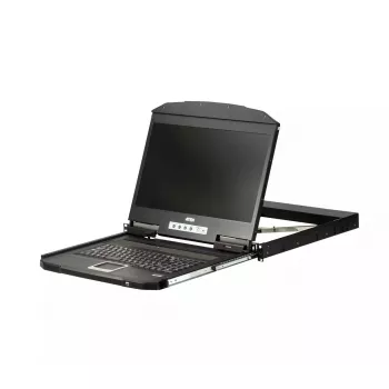 ATEN 1U lühikese sügavusega USB VGA ühe siiniga LCD-konsool