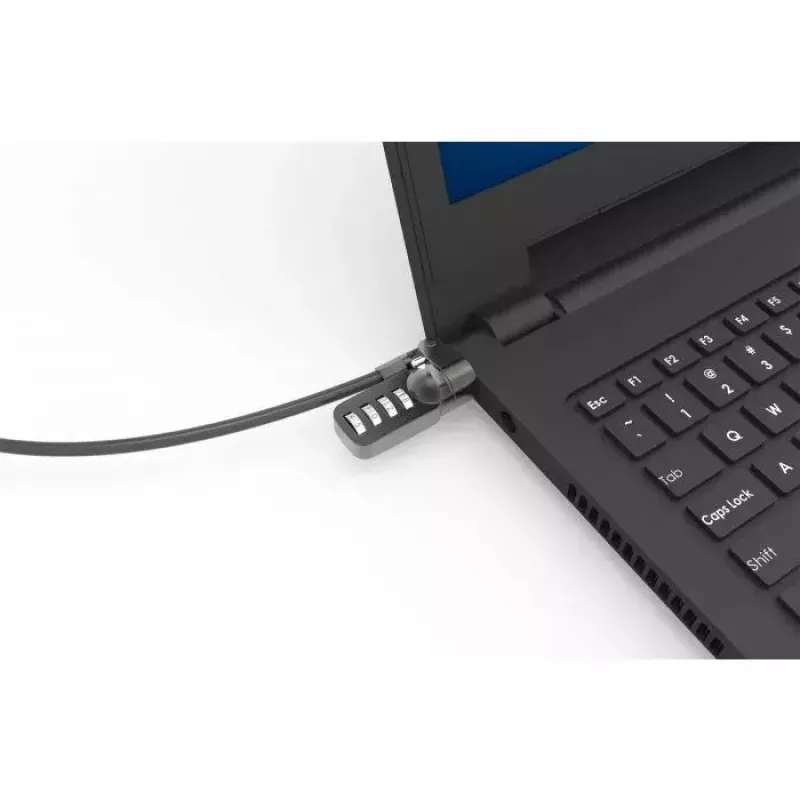 Kombinatsioonlukk Compulocks CL37 T-varvaga turvakaabel Must