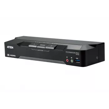 ATEN 2-pordiline 4K DisplayPort kahe kuvariga mini-maatriks Boundless KVM-lüliti