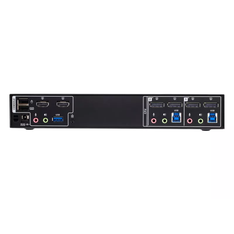 ATEN 2-pordiline 4K DisplayPort kahe kuvariga mini-maatriks Boundless KVM-lüliti