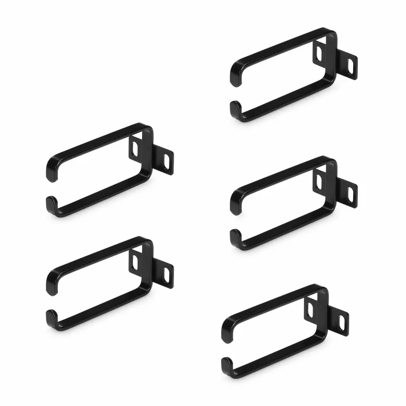 StarTech.com 5-Pack 1U Vertical kaabel Management D-Ring Hooks, kaabel Manager For 19 inch Server Racks/Cabinets, võrk Rack Wire Organizers, kaabel Guide Rings