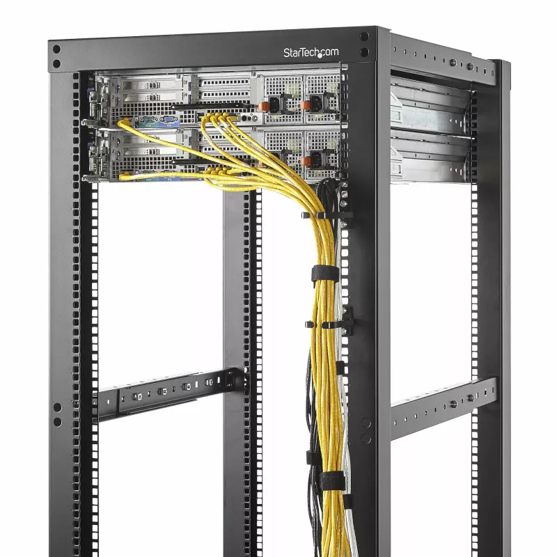 StarTech.com 5-Pack 1U Vertical kaabel Management D-Ring Hooks, kaabel Manager For 19 inch Server Racks/Cabinets, võrk Rack Wire Organizers, kaabel Guide Rings