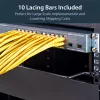 StarTech.com horisontaalsed kaablisidumislatid 2-tollise nihkega restidele - 10 tk pakk