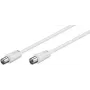 Microconnect COAX025W koaksiaalkaabel 2,5 m Valge