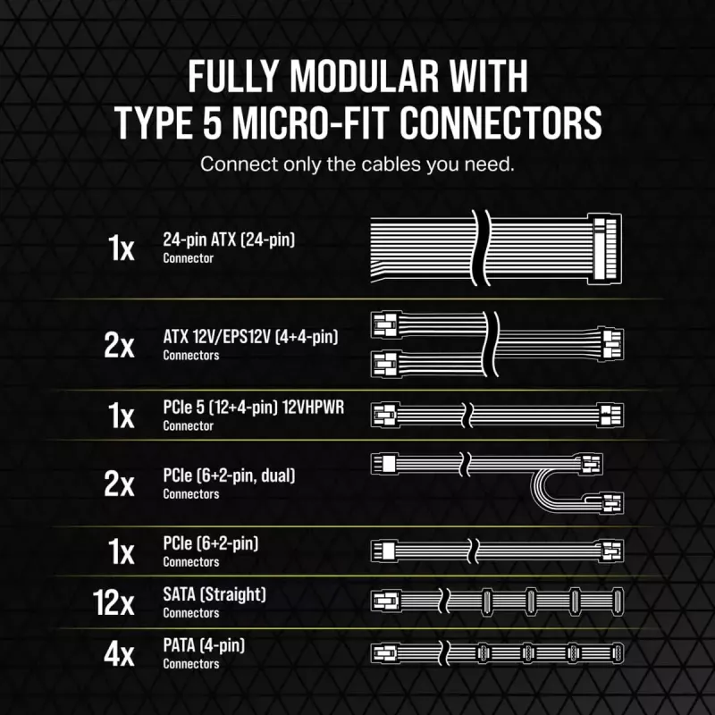 Toiteplokk Corsair RM750x SHIFT 750 W