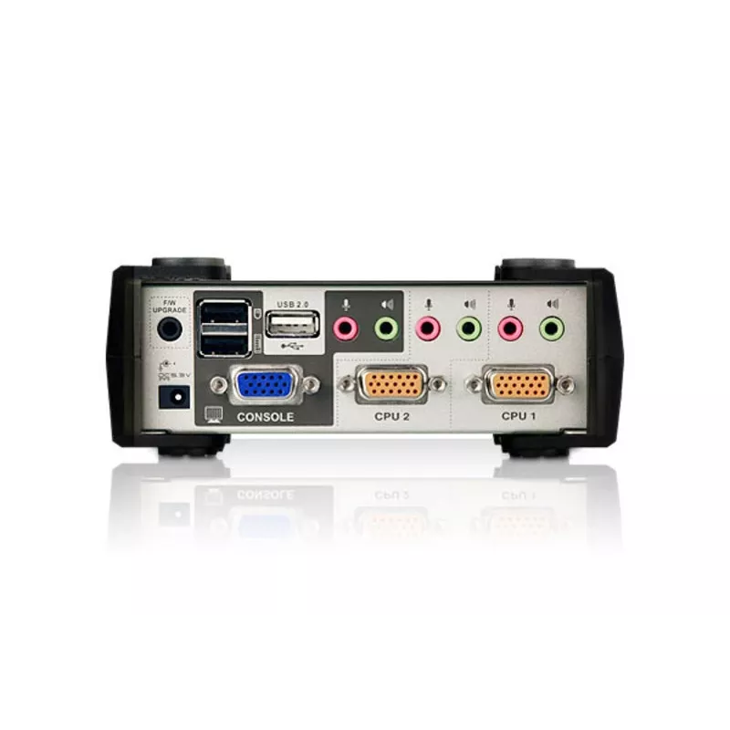 ATEN 2-pordiline USB - PS/2 VGA KVM-lüliti heli ja USB 2.0 jaoturiga (KVM-kaablid kaasas)