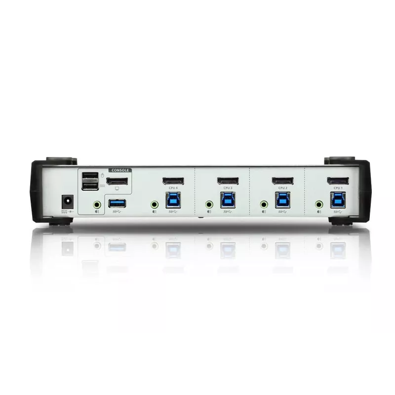 ATEN 4-pordiline USB 3.1 Gen 1 DisplayPort 1.1 KVMP™ lüliti kõlariga (KVM-kaablid kaasas)