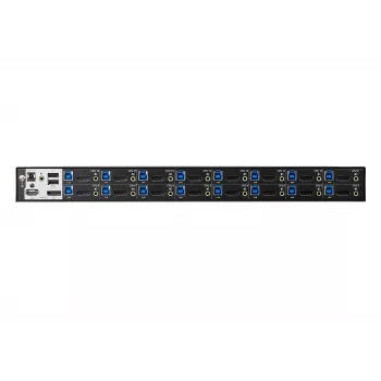 ATEN 16-pordiline USB 3.0 4K DisplayPort KVM-lüliti, 4096 x 2160 pikslit, 4K Ultra HD, 26.66 W, must