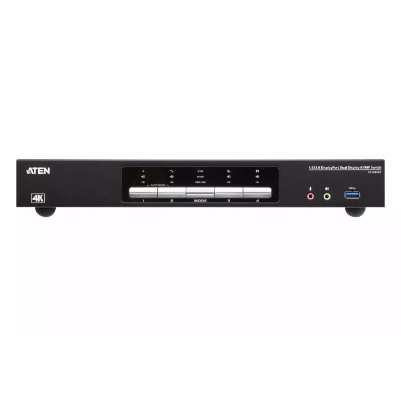KVMP-lüliti ATEN 4P USB3.0 DisplayPORT Dual View