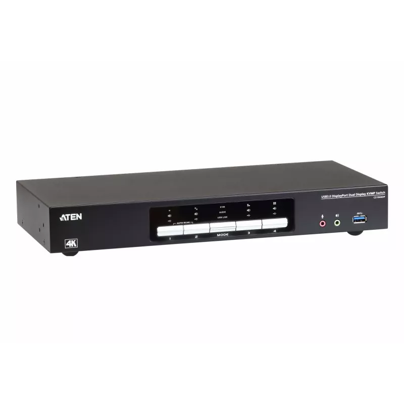 KVMP-lüliti ATEN 4P USB3.0 DisplayPORT Dual View