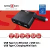 CLUB3D USB Type-C to Ethernet + USB 3.0 + USB Type-C Charging Mini Dock