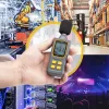 StarTech.com käsikäes hoitav digitaalne helitaseme mõõtur suure LCD-ekraaniga, müra/detsibellitaseme lugeja serveriruumi/kontorisse, audiomonitor, 30–130 dBA vahemik, täpsed min/maks näidud