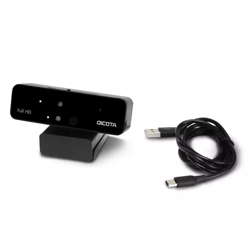 Veebikaamera DICOTA D31892 1902 x 1080 pikslit USB Must
