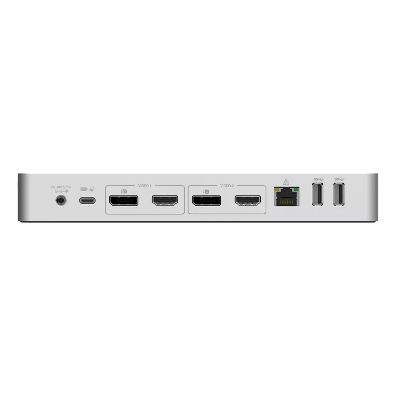 StarTech.com Universaalne sülearvuti dokkimisjaam, hübriid USB-C ja USB-A dokk, kahekordne 4K DP ja HDMI, 60W PD, Mac / Windows / Chrome OS, 4x USB 5Gbps jaotur, GbE
