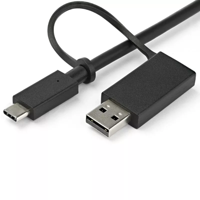 StarTech.com Universaalne sülearvuti dokkimisjaam, hübriid USB-C ja USB-A dokk, kahekordne 4K DP ja HDMI, 60W PD, Mac / Windows / Chrome OS, 4x USB 5Gbps jaotur, GbE