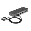 StarTech.com Universaalne sülearvuti dokkimisjaam, hübriid USB-C ja USB-A dokk, kahekordne 4K DP ja HDMI, 60W PD, Mac / Windows / Chrome OS, 4x USB 5Gbps jaotur, GbE