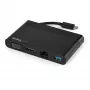 StarTech.com USB-C multipordiadapter HDMI, VGA, Gigabit Etherneti ja USB 3.0-ga - USB-C 4K HDMI või 1080p VGA mini dokkjaotur - USB USB-C reisidokkimisjaam USB-C sülearvutitele