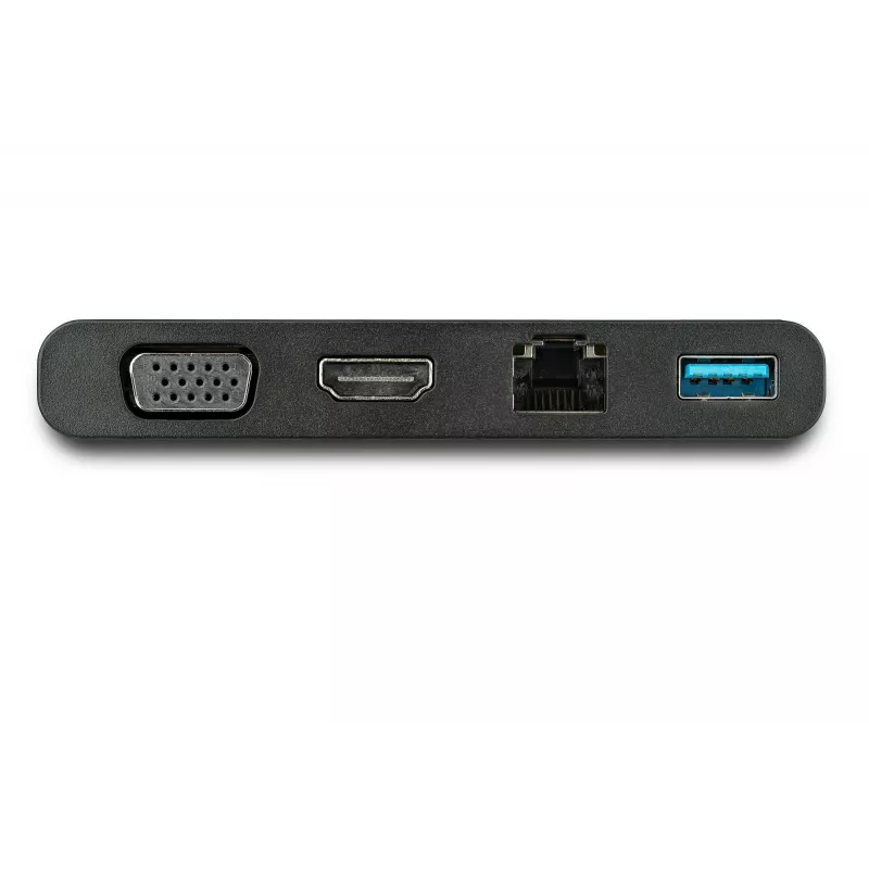 StarTech.com USB-C multipordiadapter HDMI, VGA, Gigabit Etherneti ja USB 3.0-ga - USB-C 4K HDMI või 1080p VGA mini dokkjaotur - USB USB-C reisidokkimisjaam USB-C sülearvutitele