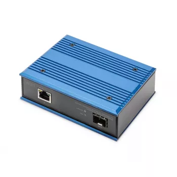 Digitus meediumimuundur 10/100/1000Base-TX PoE 1000Base-FX-le 1000 Mbit/s