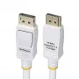 StarTech.com 3 m valge VESA-sertifikaadiga DisplayPort 1.2 kaabel, 4K 60 Hz, 21,6 Gbit/s, lukustuvate DP-pistikutega, DP 1.2 DisplayPort-kaabel, DP monitori juhe, M/M