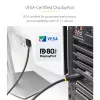 StarTech.com 1m DisplayPort 2.1 kaabel, VESA sertifitseeritud DP80 DisplayPort kaabel koos UHBR20/HDR/DSC 1.2a/HDCP 2.2, 16K/8K 60Hz, 4K 240Hz, 80Gbps, DP 2.1 kaabel, UHD monitori juhe, M/M