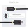 StarTech.com 1m DisplayPort 2.1 kaabel, VESA sertifitseeritud DP80 DisplayPort kaabel koos UHBR20/HDR/DSC 1.2a/HDCP 2.2, 16K/8K 60Hz, 4K 240Hz, 80Gbps, DP 2.1 kaabel, UHD monitori juhe, M/M