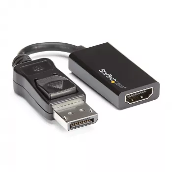 StarTech.com DisplayPort-HDMI-adapter - 4K 60Hz aktiivne DP 1.4-HDMI 2.0 videomuundur - DP-HDMI monitori/teleri/kuvari kaabeladapter, dongel - lukustuv DP-pistik