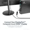StarTech.com DisplayPort-HDMI-adapter - 4K 60Hz aktiivne DP 1.4-HDMI 2.0 videomuundur - DP-HDMI monitori/teleri/kuvari kaabeladapter, dongel - lukustuv DP-pistik