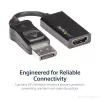 StarTech.com DisplayPort-HDMI-adapter - 4K 60Hz aktiivne DP 1.4-HDMI 2.0 videomuundur - DP-HDMI monitori/teleri/kuvari kaabeladapter, dongel - lukustuv DP-pistik