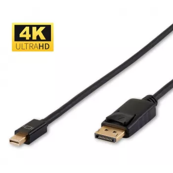 Microconnect DP-MMG-050MB DisplayPort-kaabel 0,5 m Mini DisplayPort Must