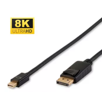 Microconnect DP-MMG-050MBV1.4 DisplayPorti kaabel 0,5 m Mini DisplayPort Must